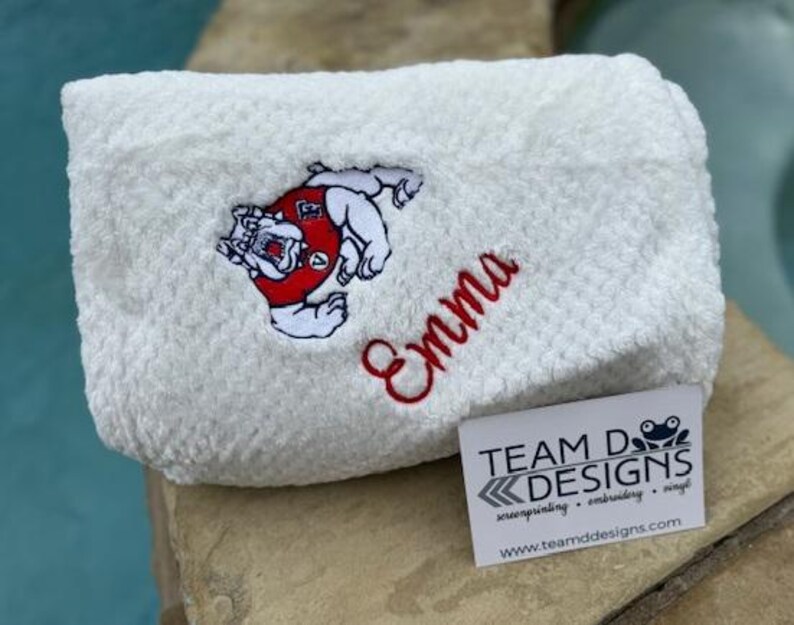 Personalized Plush College Blanket, Custom Graduation Gift image 7