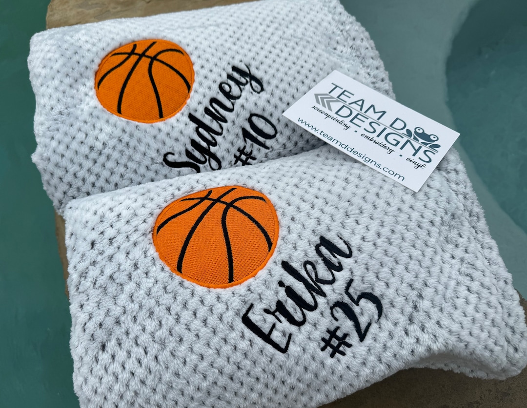 Basketball Blanket/personalized Basketball Blanket/embroidered