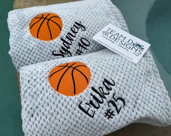Personalized Basketball Blanket: Embroidered Plush Fleece Extra Large Sweatshirt, textured Blankets Team Gift