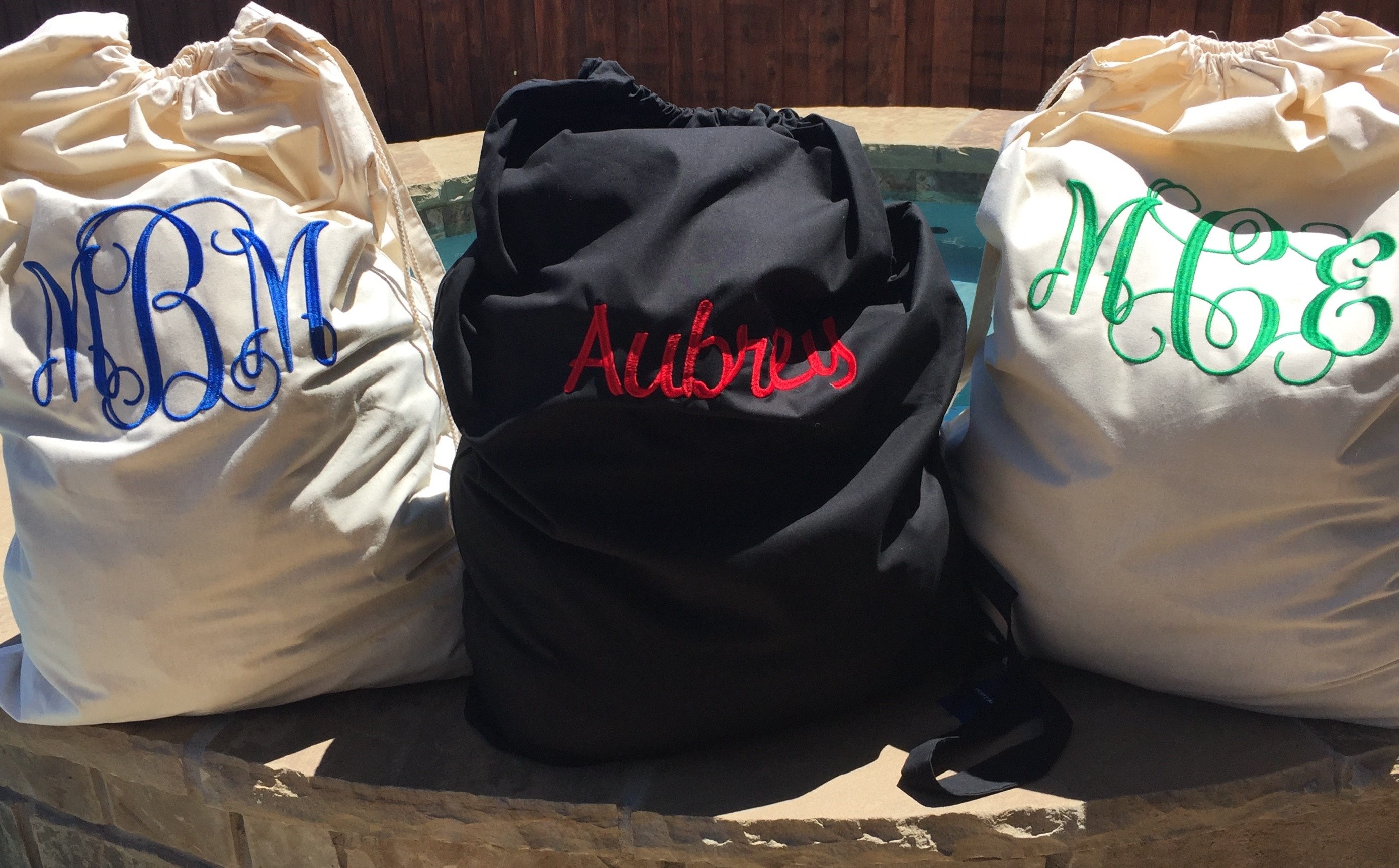 Monogrammed Laundry Bag College Laundry Bag Graduation Etsy