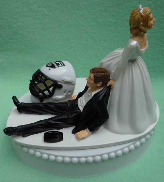  Wedding  Cake  Topper  Los  Angeles  Kings LA Hockey Themed w 