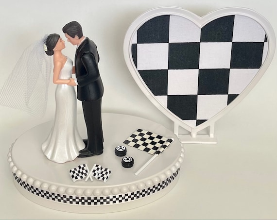 Checkered flag 2025 wedding dress