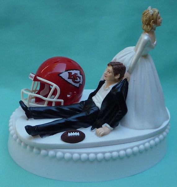 Gateau De Mariage Topper Kansas City Chiefs Kc Football Theme Etsy