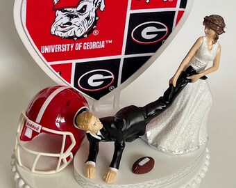 Wedding Cake Topper University Of Georgia Bulldogs Football Etsy 日本 Wedding Cake Topper University Of Georgia Bulldogs Football Etsy 日本