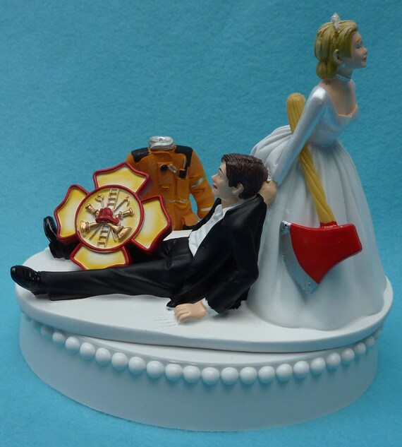 Gratuit Images Wedding Cake Topper Firefighter Fireman Logo Uniform Axe Etsy le plus cool par