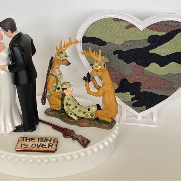 Camo Wedding Cake Topper Etsy