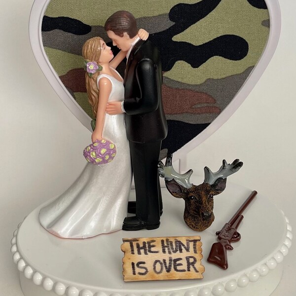 Camo Wedding Cake Topper Etsy