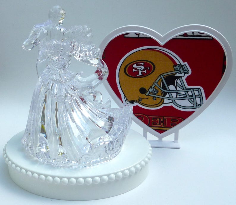Wedding Cake Topper San Francisco 49ers SF Football Themed | Etsy
