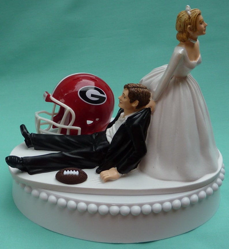 Wedding Cake Topper University of Georgia Bulldogs UGA Dawgs | Etsy