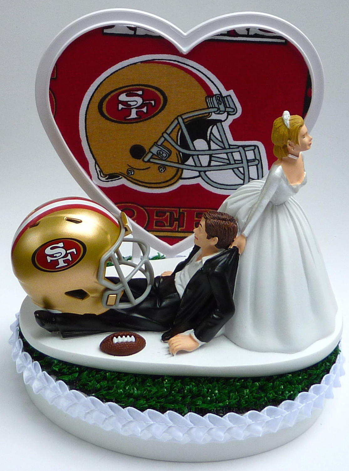 Wedding Cake Topper San Francisco 49ers SF Football Themed w/ | Etsy