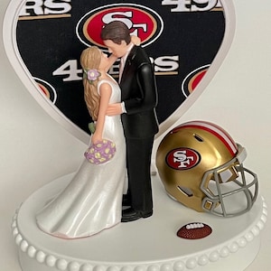San Francisco 49ers Cake Topper Bridal Funny Humorous Wedding