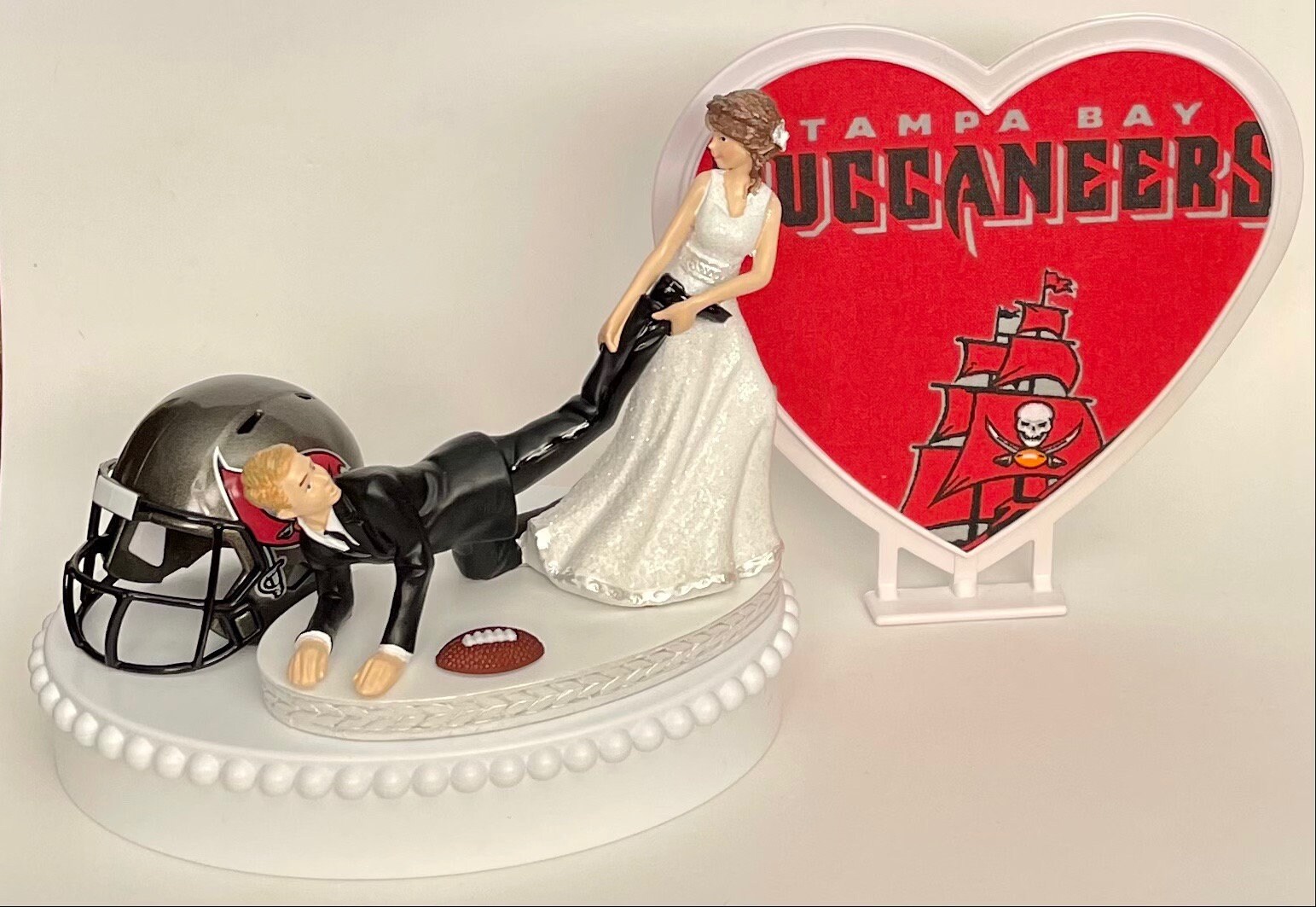 Wedding Cake Topper Tampa Bay Buccaneers Bucs Football Themed Etsy 日本