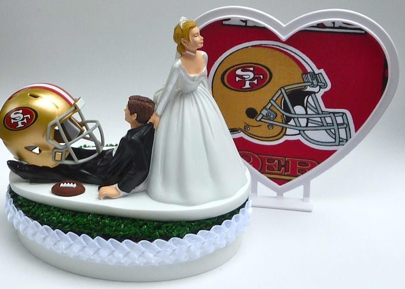 Wedding Cake Topper San Francisco 49ers SF Football Themed