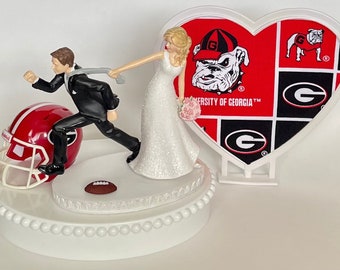 uga cake topper