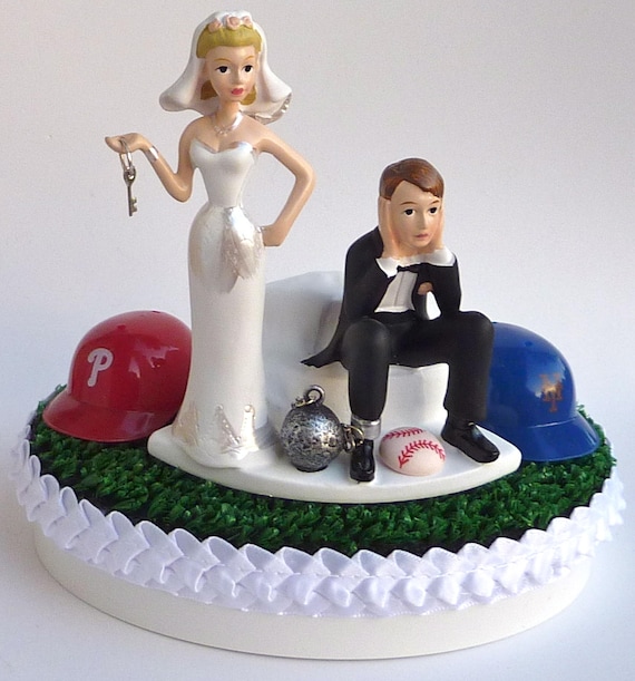 Wedding Cake Topper Chelsea Football Club FC Soccer Themed Bride Groom Sports