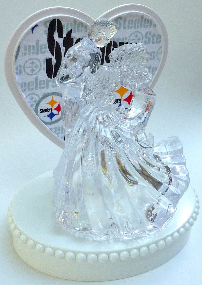 Wedding Cake Topper Pittsburgh Steelers Football Themed Wedding Cake Topper Pittsburgh Steelers Football Themed