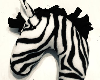 Stuffed Zebra Head Pillow / Stuffed Animal Head / Faux Animal Head / Zebra Head Pillow / Kids Room Decor / Best Baby Shower Gifts