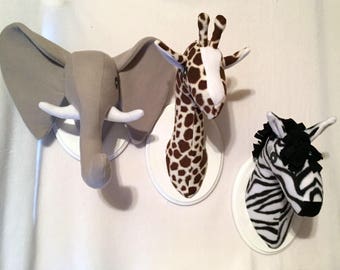 stuffed wall animals