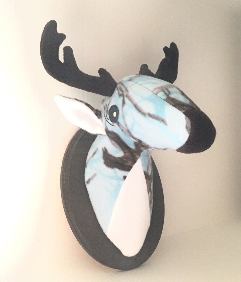 stuffed moose head wall mount