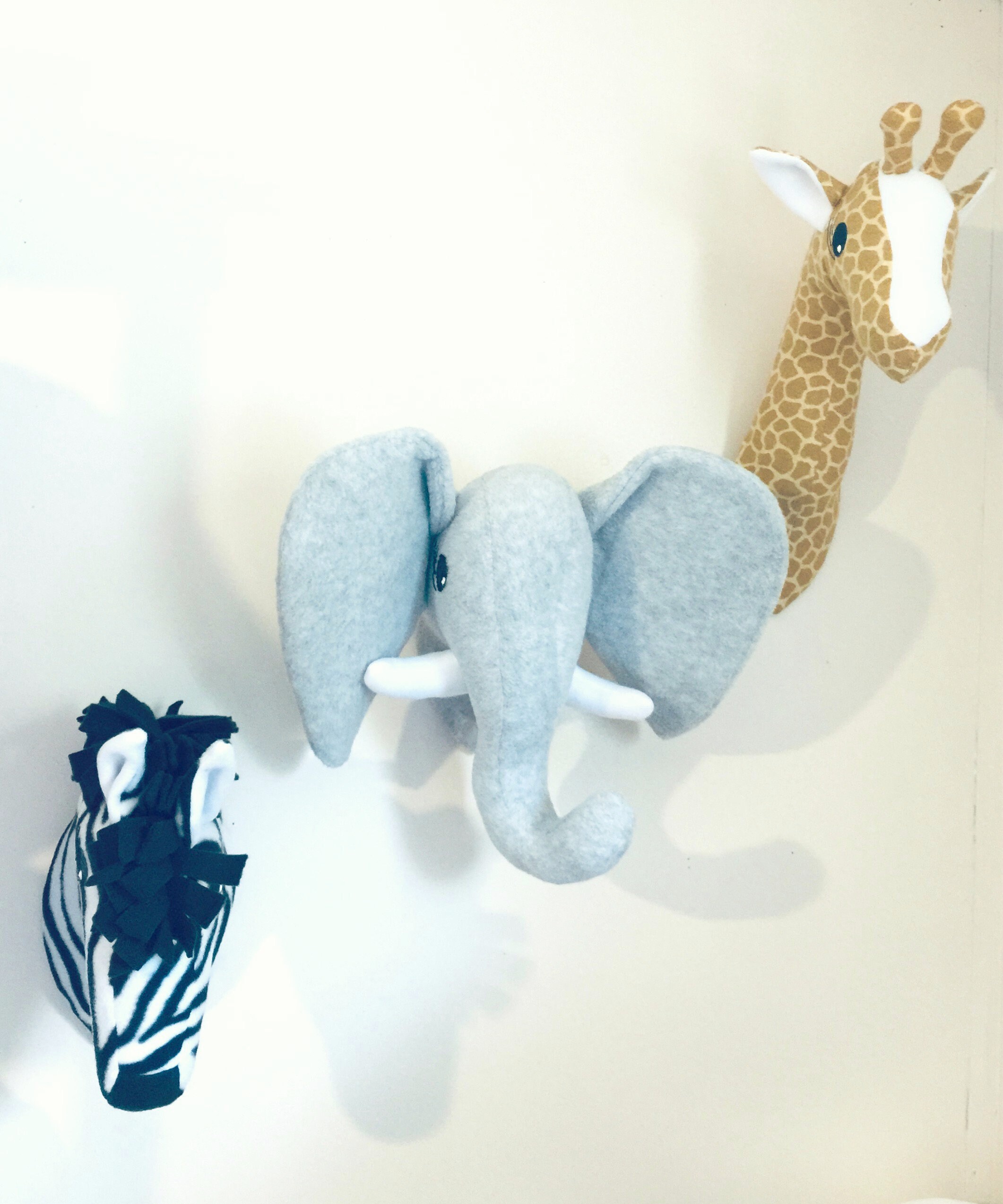plush animal heads for nursery