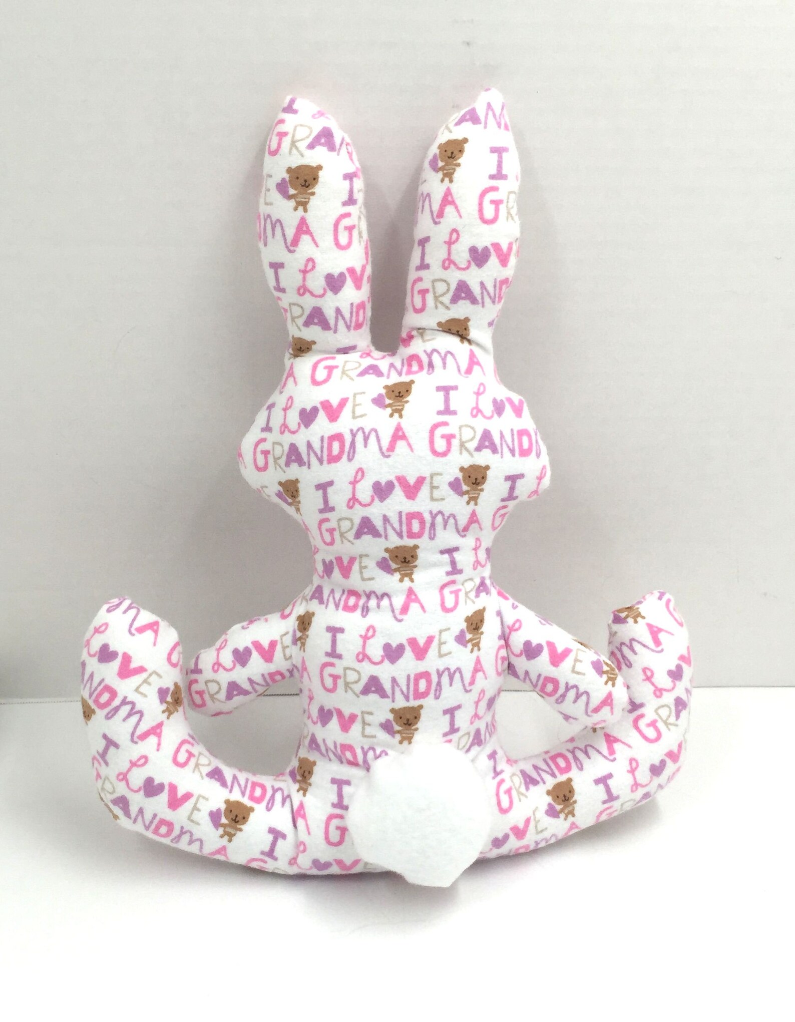 Stuffed Bunny Rabbit / I Love Grandma Girl Bunny / Cozy Soft Etsy