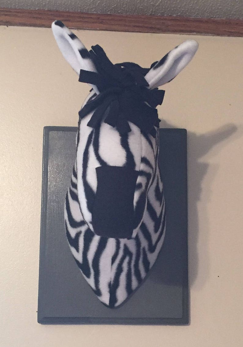 Stuffed Zebra Head / Zebra stuffed animal / stuffed animal Etsy