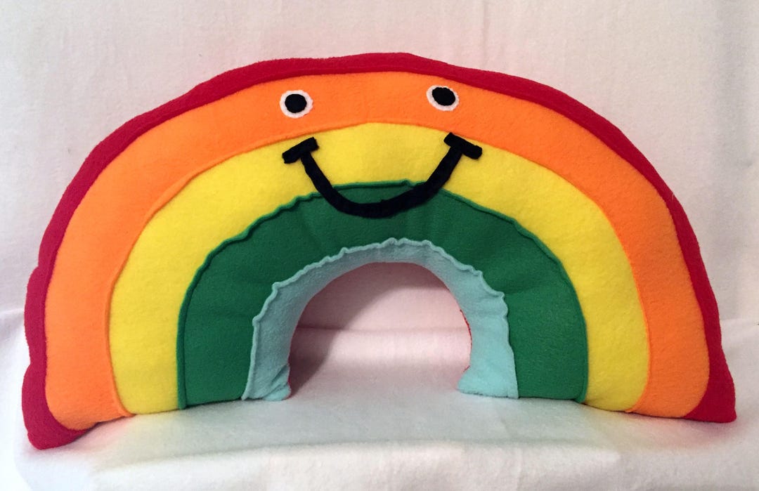 Large Rainbow Pillow / Rainbow Pillows / Rainbow Decor / Etsy