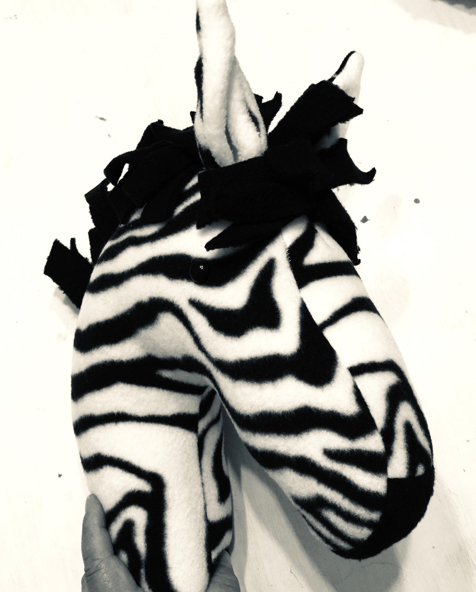 Stuffed Zebra Head Pillow / Stuffed Animal Head / Faux Animal Etsy