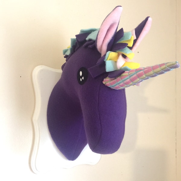 Unicorn Head Wall Mount Etsy