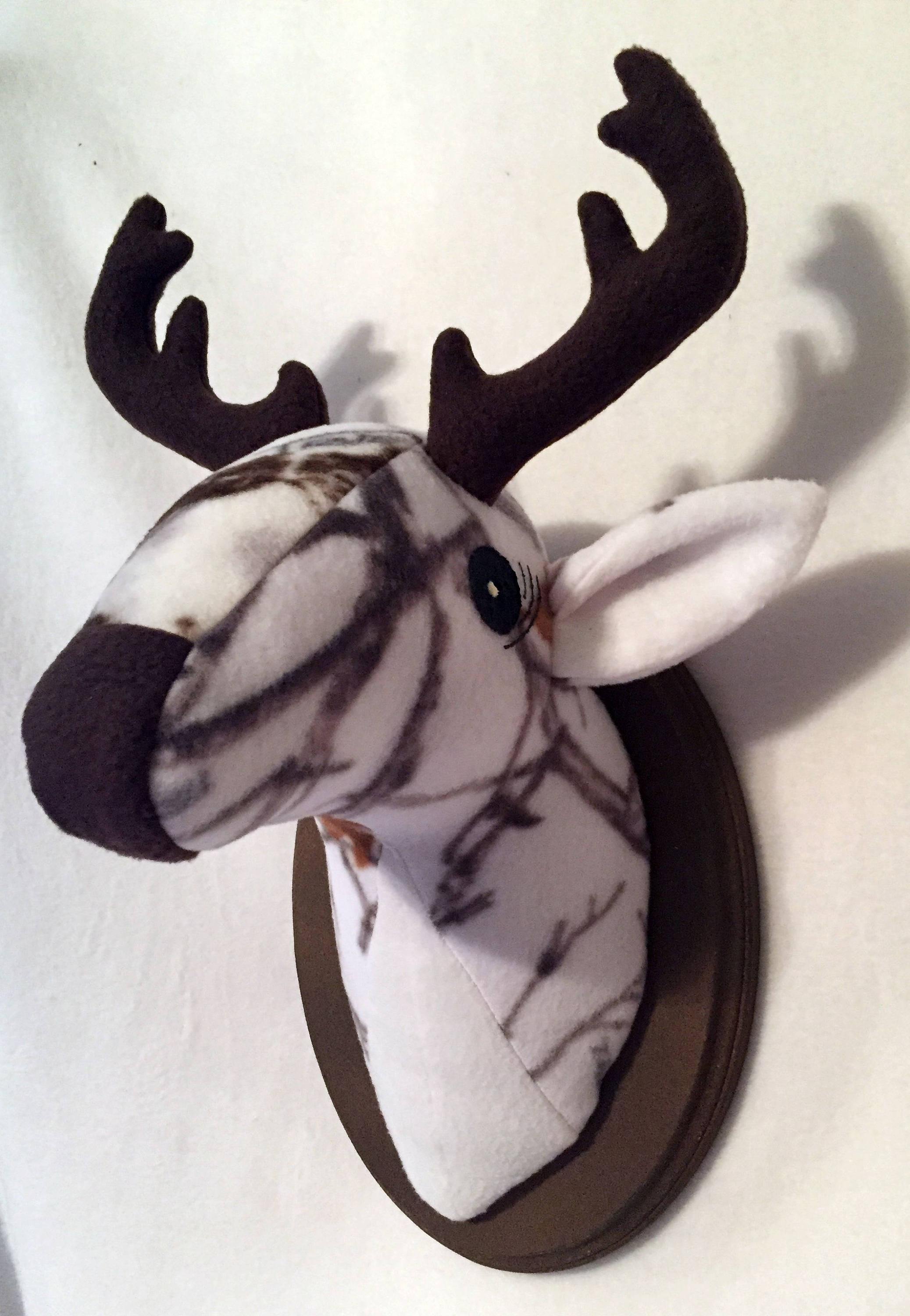 Stuffed White Camo Deer Head / Stuffed Deer Head Mount Etsy