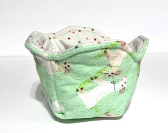 Goat Ice Cream Pint Cozy: Reversible Cotton ice cream / single serving soup / Mac and cheese / Cereal / Snack Cozy