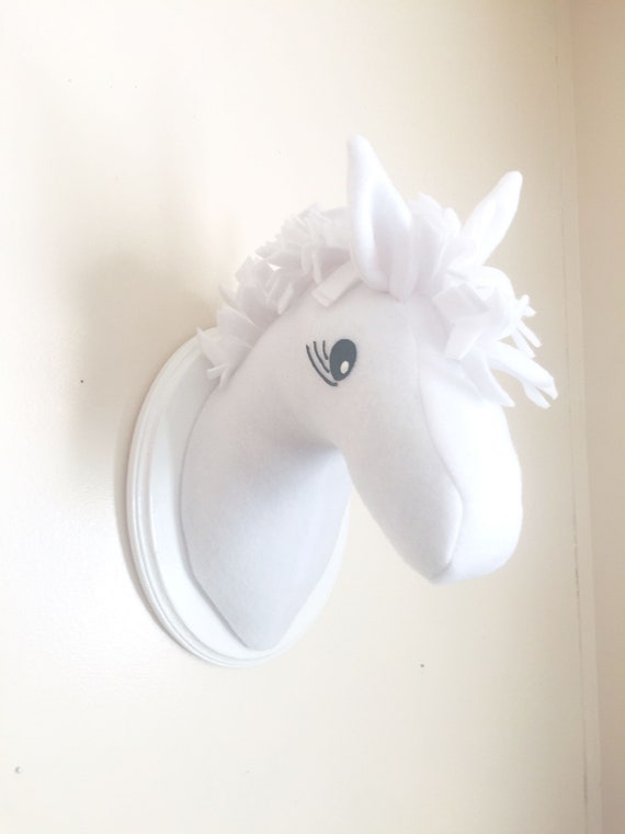 white horse stuffed animal