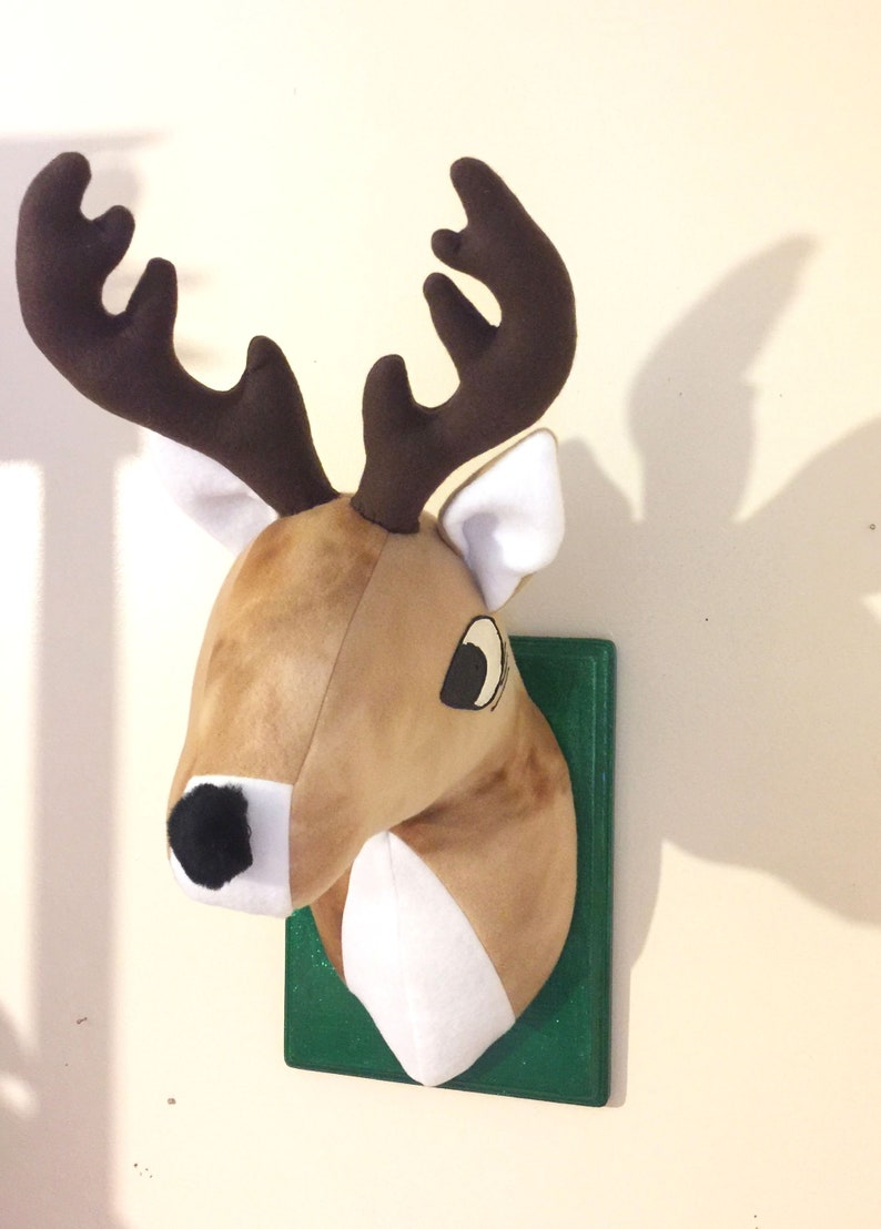Reindeer Stuffed Animal Head Wall Mount / Faux Animal Head / Etsy