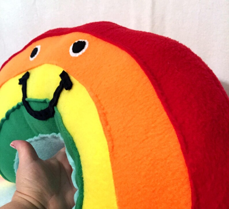 Large Rainbow Pillow / Rainbow Pillows / Rainbow Decor / Etsy