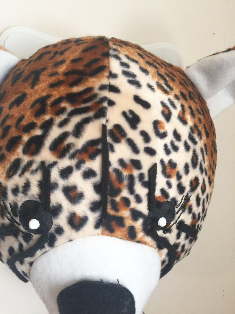 Stuffed Leopard Animal Head Wall Mount / Baby Cheetah Stuffed Etsy
