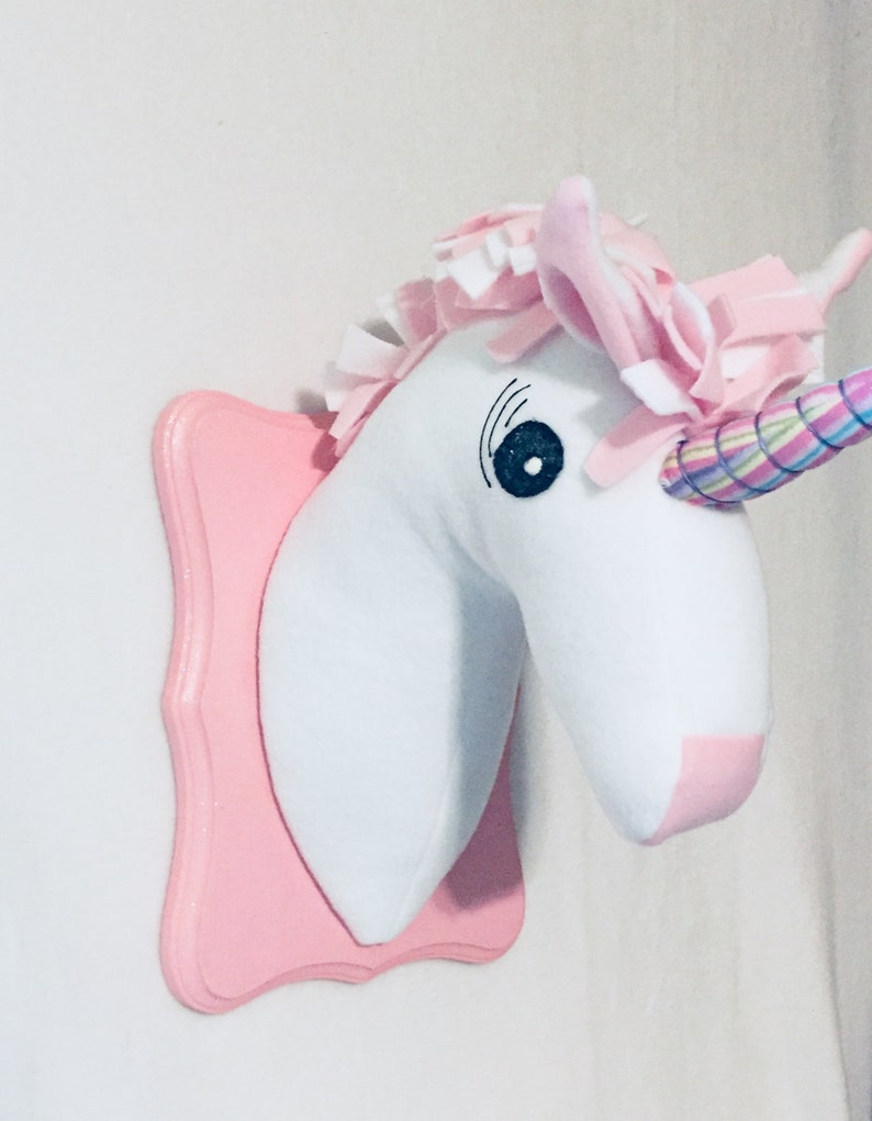stuffed unicorn head