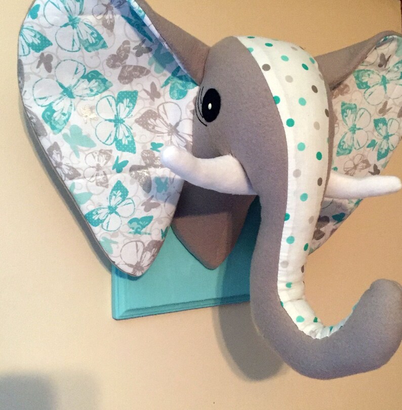 stuffed elephant head