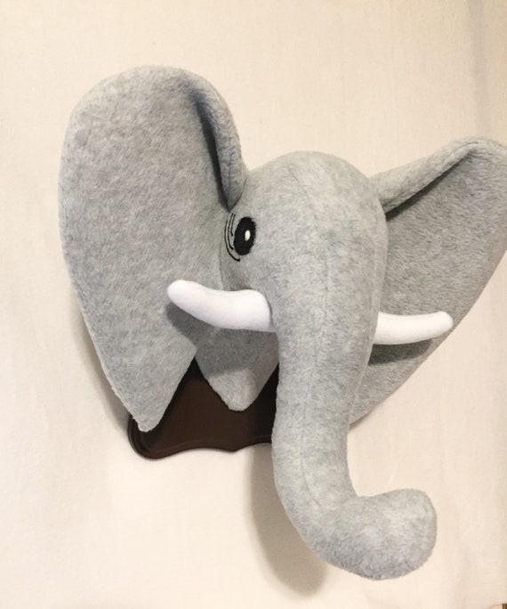 stuffed elephant head