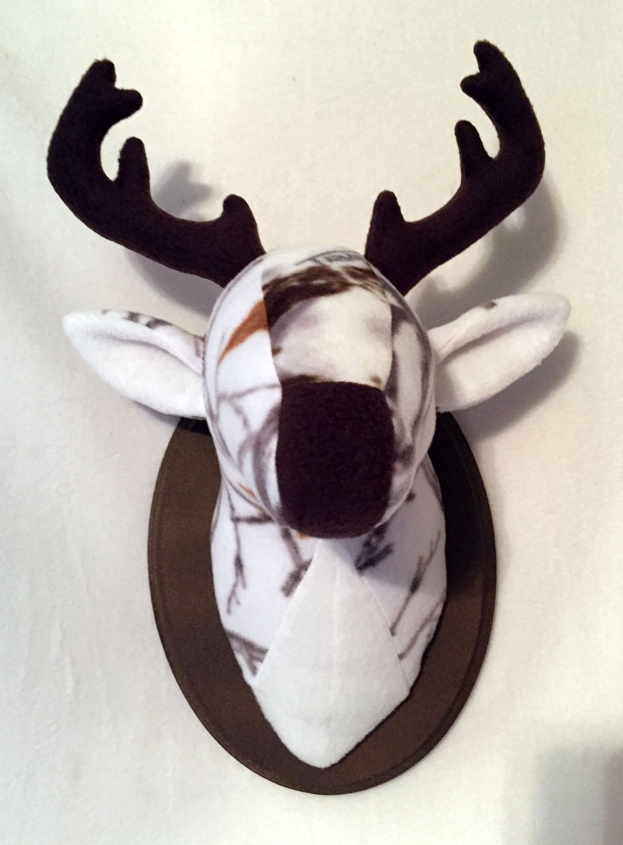 Stuffed White Camo Deer Head / Stuffed Deer Head Mount Etsy