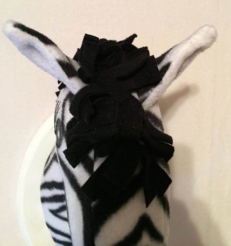 Stuffed Zebra Head / Stuffed Zebras / Stuffed Animal Head / Etsy