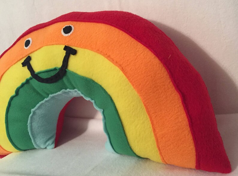 Large Rainbow Pillow / Rainbow Pillows / Rainbow Decor / Etsy