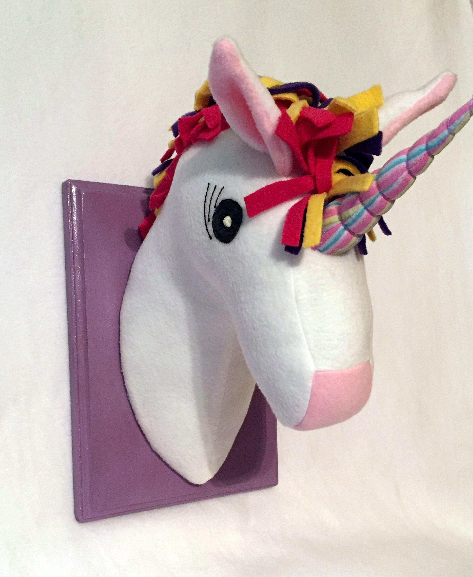Stuffed 2025 unicorn head