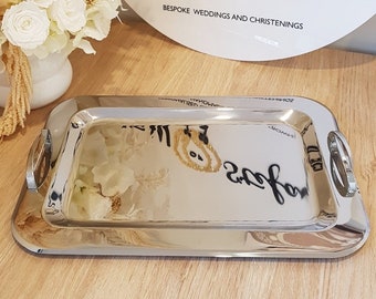 Silver Double Handle Tray