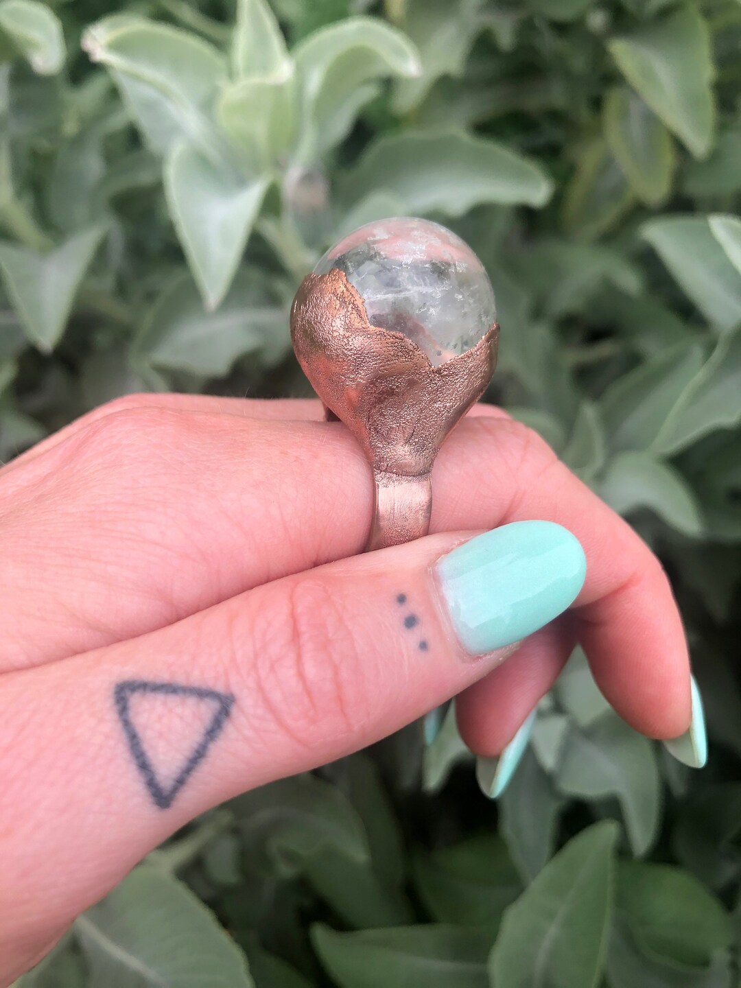 Crystal Ball Ring Made to Order Etsy