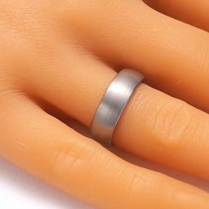 Natural finish tungsten carbide ring
