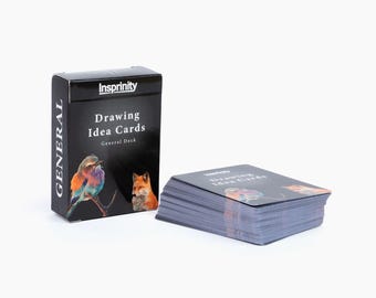 Tarjetas con ideas para dibujar: 72 ideas para artistas, tarjetas de inspiración artística para principiantes y profesionales