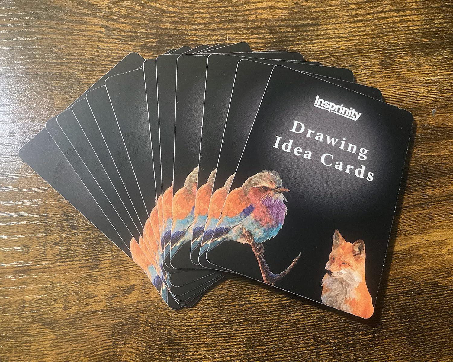 Drawing Idea Cards – 72 Art Prompts for Artists, Art Inspiration Cards ...