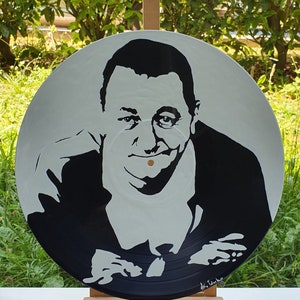 Disques Vinyles recyclé adaptable en horloge mural 30cm de diametre Musicien flamenco - Che Guevara - Coluche