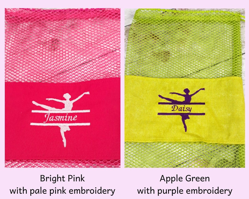 Personalised Ballet Shoe Bag Pointe Shoe Bag Drawstring Etsy