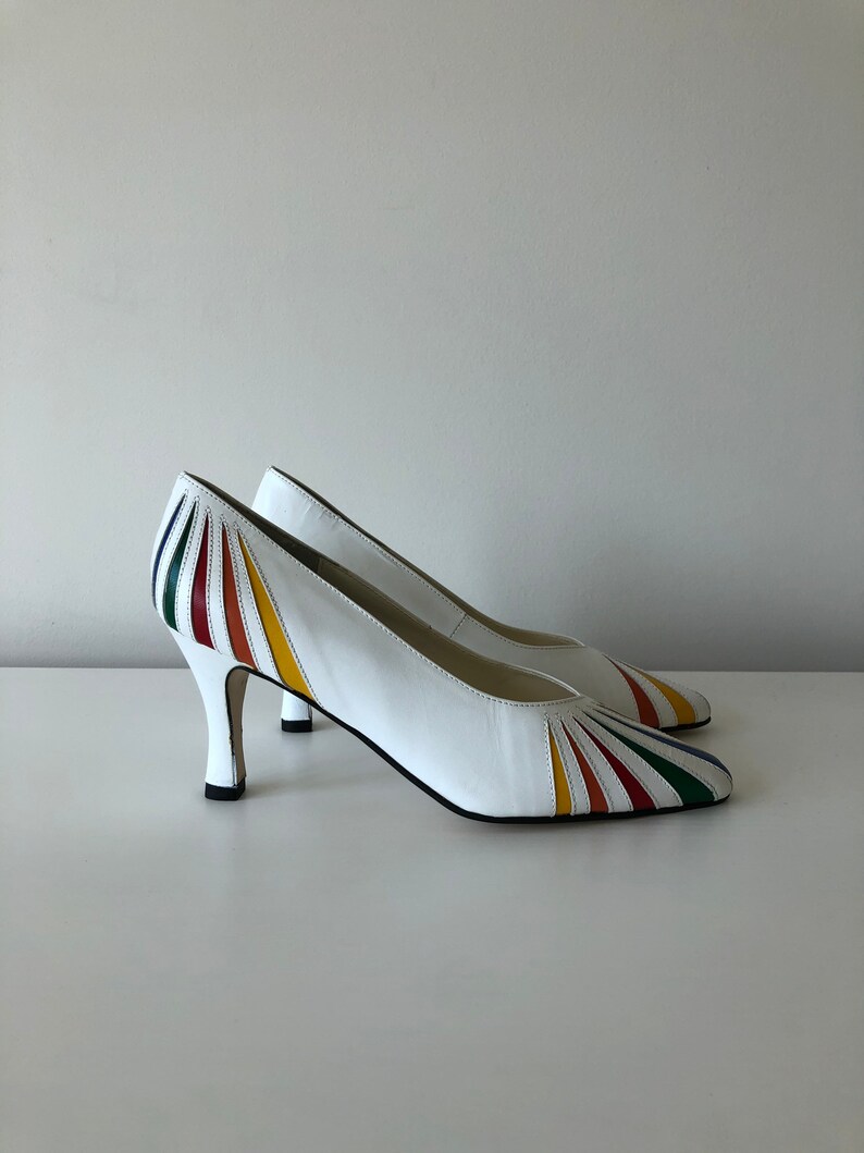 Vintage J Renee Colorful Pumps NWOT Size 7